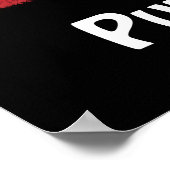 Puttplastic op zijn plaats poster (Hoek)