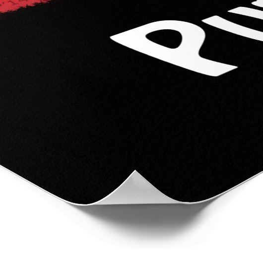 Puttplastic op zijn plaats poster (Hoek)