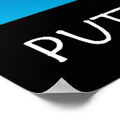 Puttplastic op zijn plaats poster (Hoek)