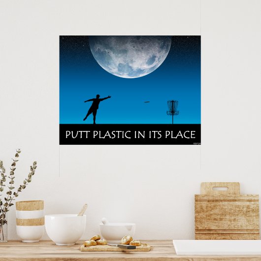 Puttplastic op zijn plaats poster (Keuken)