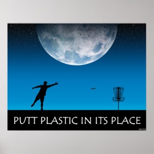 Puttplastic op zijn plaats poster