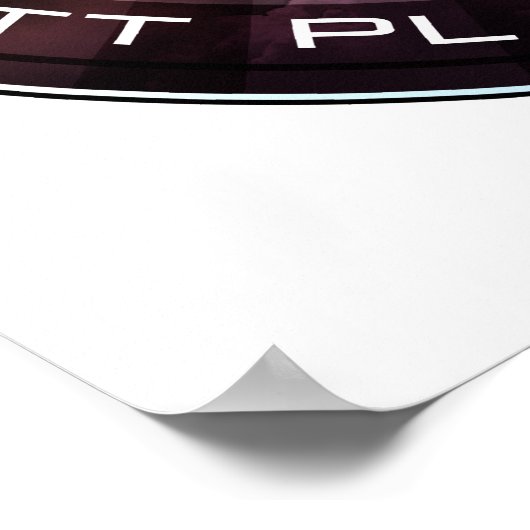 Puttplastic op zijn plaats poster (Hoek)