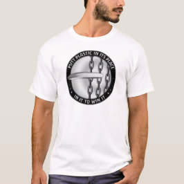 Puttplastic op zijn plaats t-shirt