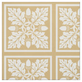 Putty Acorn en Leaf Tile Design Stof (Swatch)