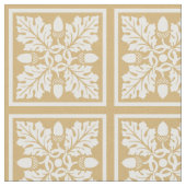 Putty Acorn en Leaf Tile Design Stof (Close Up)