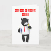 Putty Cat terug naar school Kaart (Voorkant)