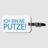 Putzfrau Spruch funny putzen Bagagelabel (Voorkant (horizontaal))