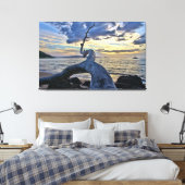 Puu Olai Beach Triple Canvas Afdruk (Insitu (Slaapkamer))