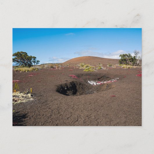 pu'u pua'i cinder cone langs byron ledge trail briefkaart (Voorkant)
