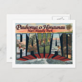 Puuhonua o Honaunau Park, Hawaii Briefkaart (Voorkant / Achterkant)