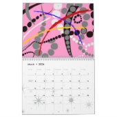 Puur abstract kalender (Mar 2026)