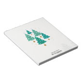 Puur Aquarel Kerstbomen Onderwijs Notitieblok (Schuin)