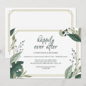 Puur Blad Bruiloft Ontvangst Kaart (Voorkant / Achterkant)