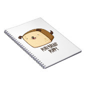 Puur Brood Puppy Grappige Puppy Brood Stuntje Notitieboek (Rechterzijde)