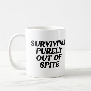 Puur buiten de ruimte overleven koffiemok