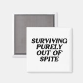 Puur buiten de ruimte overleven magneet (Voorkant / Achterkant)