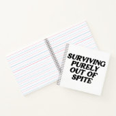 Puur buiten de ruimte overleven notitieboek (Binnen)