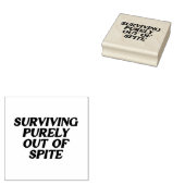 Puur buiten de ruimte overleven rubberstempel (Gestempeld)
