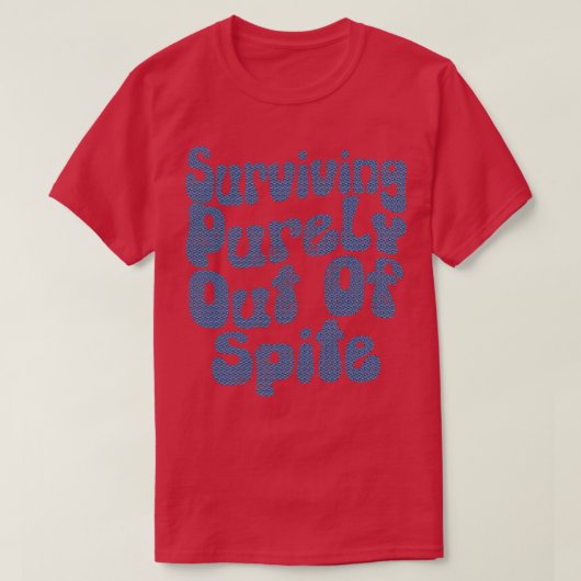 Puur buiten de ruimte overleven t-shirt (Design voorkant)