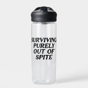 Puur buiten de ruimte overleven waterfles