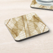 Puur Crème Beige Kant Bladeren Onderzetter (Linkerzijde)