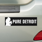 Puur Detroit Bumpersticker (Op auto)