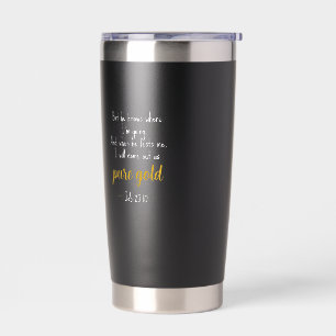 Puur goud Job 23:10 Geïsoleerde Drinkbeker