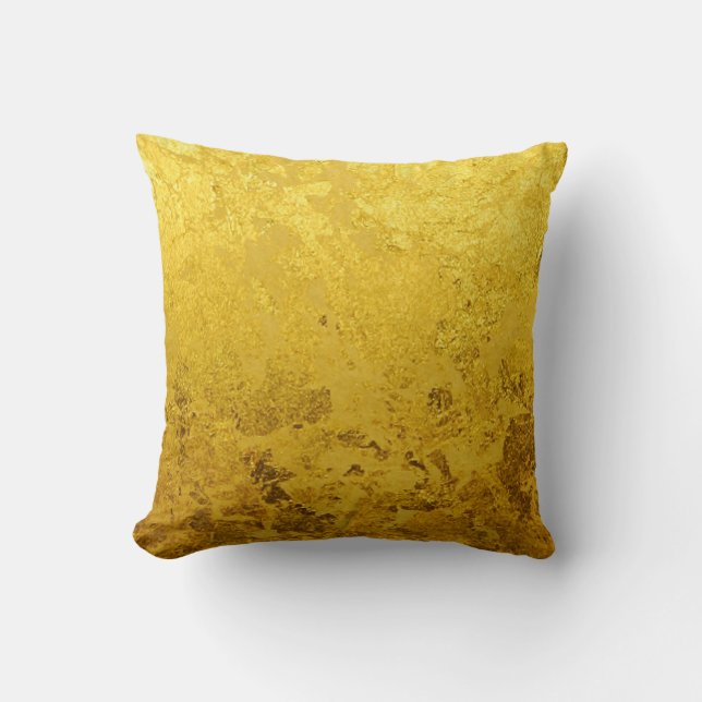PUUR GOUD patroon / bladgoud Kussen (Voorkant)