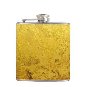 PUUR GOUD patroon / goudblad Heupfles