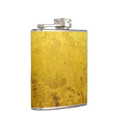 PUUR GOUD patroon / goudblad Heupfles (Rechts)