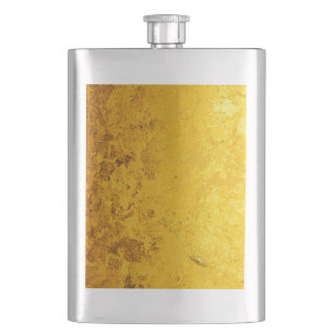 PUUR GOUD patroon / goudblad Heupfles