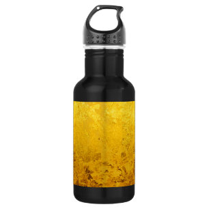 PUUR GOUDEN patroon / goudblad Waterfles