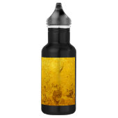 PUUR GOUDEN patroon / goudblad Waterfles (Rechts)