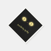 Puur griezelige kattenliefhebbers servet (Hoek)