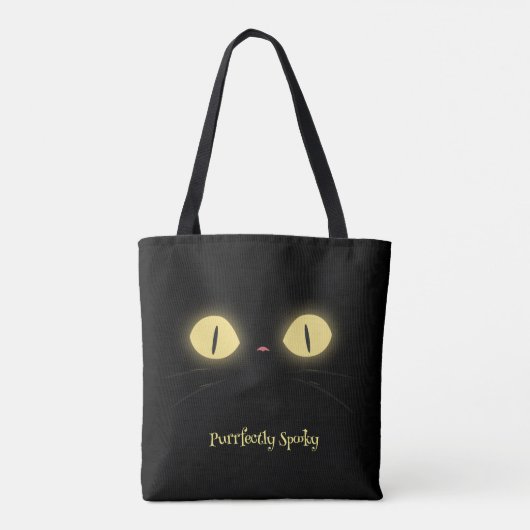 Puur griezelige kattenliefhebbers tote bag (Achterkant)