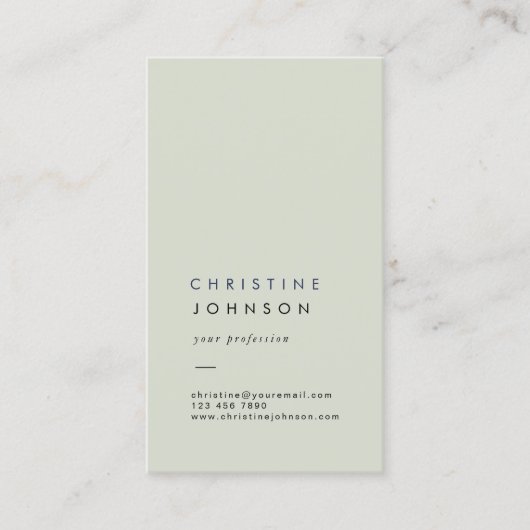 puur groen visitekaartje (Voorkant)