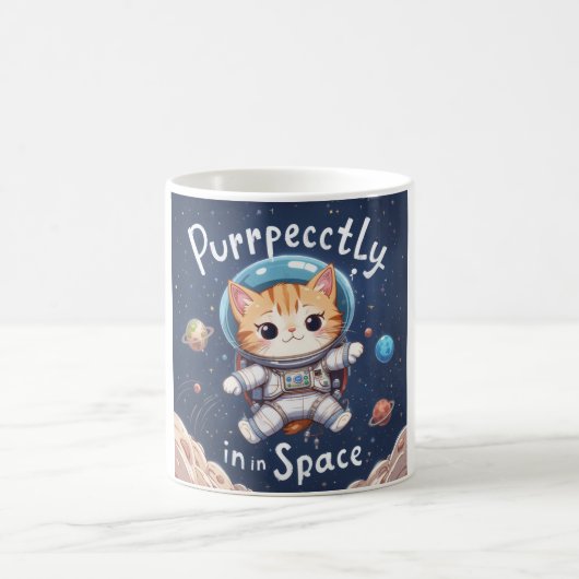 Puur in de ruimte Mok Schattigee Kawaii Astronaut  (Center)