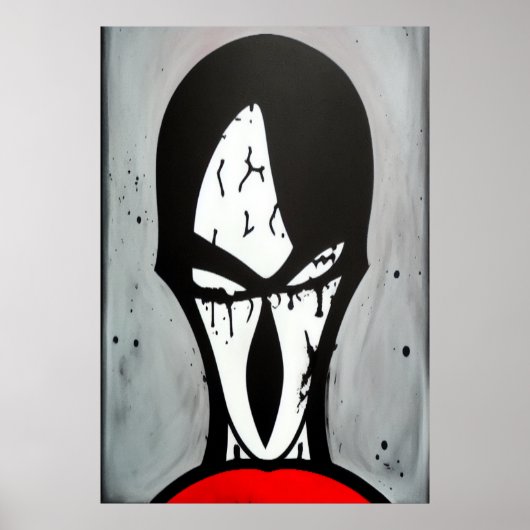 Puur kwaad van duisternis | AI Art Poster (Voorkant)