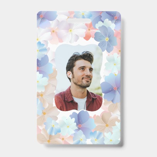 Puur liefde als een Bloem Badge (Voorzijde)
