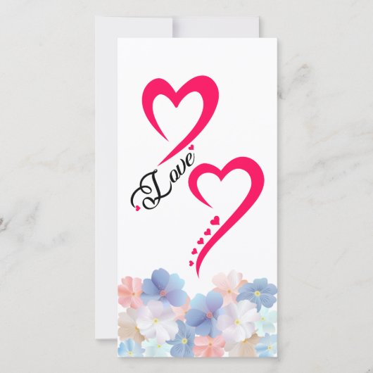 Puur liefde als een Bloem Feestdagenkaart (Voorkant)