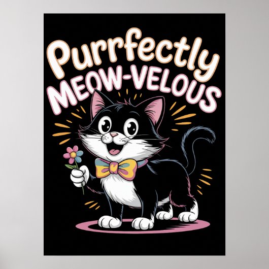 Puur miauwvelous feline poster (Voorkant)