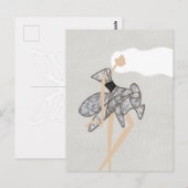 Puur Motion Muse Glam Mode Kunst Briefkaart (Voorkant / Achterkant)