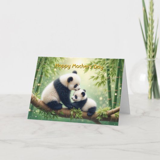 Puur panda's kaart (Voorkant)