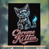 Puur Perfect Chrome Kitten Acrylschild Acryl Bord (Neutraal)