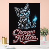 Puur Perfect Chrome Kitten Acrylschild Acryl Bord (Huwelijk)