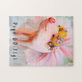 Puur  Piggy in een jurk, Wanneer Varkens Vliegen Legpuzzel (Horizontaal)