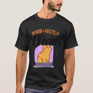 Puur schoon grappige badende kat meme douche Ca T-shirt