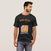 Puur schoon grappige badende kat meme douche Ca T-shirt (Voorkant volledig)