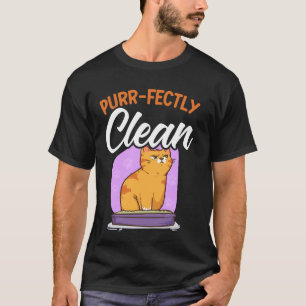Puur schoon grappige badende kat meme douche Ca T-shirt