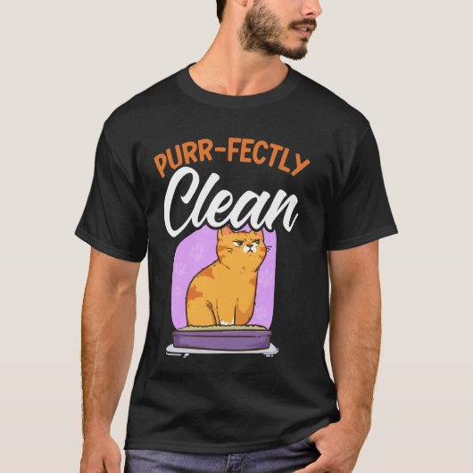 Puur schoon grappige badende kat meme douche Ca T-shirt (Voorkant)